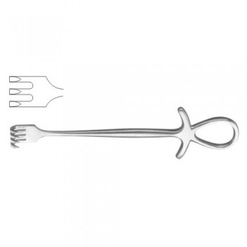 Murphy Retractor 3 Sharp Prongs Stainless Steel, 19.5 cm - 7 3/4"